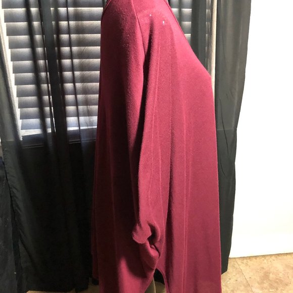 Lollipop Star Size M Wine Color Oversized Pullover - Picture 4 of 7